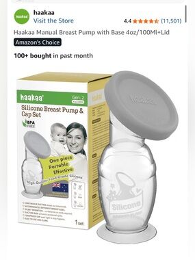 Haakaa Silicone Breast Pump Set 4oz